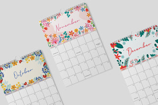 2026 Calendar / Floral Calendar / A4 Flower Calendar / 2026 Wall Calendar