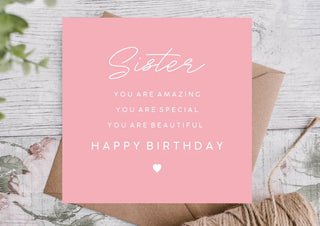 Birthday Card for Sister / Card for Sister / Card for Sister / Eco Friendly / Birthday Card Sister / Best Sister