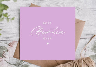 Birthday Card for Auntie / Card for Auntie / Card for Auntie / Eco Friendly / Birthday Card Auntie