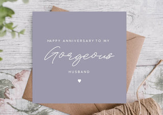Anniversary Card | Card For Husband / Wife / Boyfriend / Girlfriend / Partner | Cute Anniversary Card /