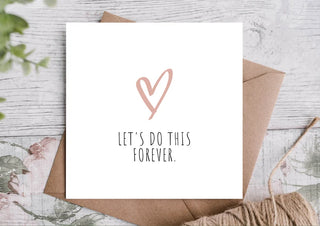 Valentines Card / Card for partner / Card for Him / Card for Her / Cute Valentines Card