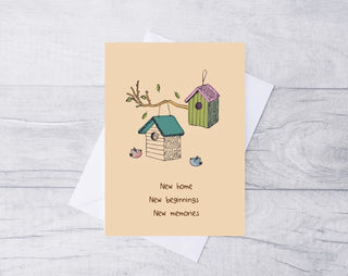 Cute New Home Card/ Premium New Home Card / Eco Friendly A5 Card / Happy New Home Card / Housewarming Card / Plastic Free/ New House