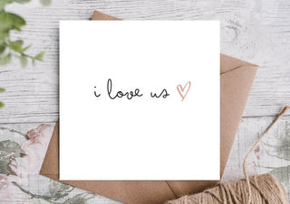 Valentines Card / Card for partner / Card for Him / Card for Her / Cute Valentines Card
