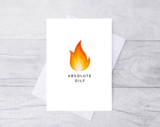 Dilf Birthday Card / Birthday Card / Funny Birthday Card / A5 Card / 100% Recycled Card