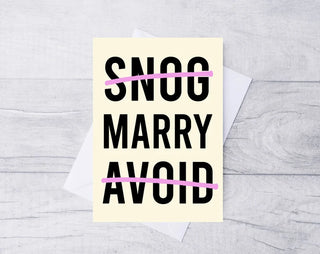 Wedding Card / New Marriage Card / Just Married / Congratulations Card / New Marriage / Kraft Envelope / Getting Married