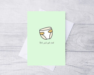 Funny New Baby Card / New Baby Card / Baby Card / Premium New Baby Card / Baby Boy/ Girl Card / Eco Friendly Card / A5 Card