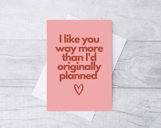 Funny Valentines Card / Valentines Card / Anniversary Card / Card for Him / Card for Her / A5 Card / 100% Recycled Card /