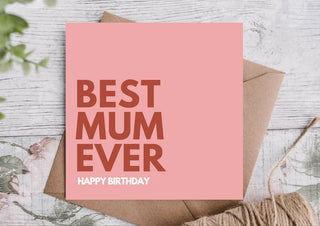 Birthday Card for Mum / Card for Mum / Card for Mother / Eco Friendly / Birthday Card Mum