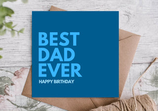 Dad Birthday Card / Happy Birthday Card / Card for him / Kraft Envelope / Greeting Card /