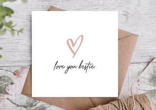 Birthday Card for Bestie / Card for Bestie/ Card for Bestie / Eco Friendly / Birthday Card Bestie/ Best Friend