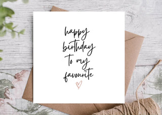 Birthday Card / Happy Birthday Card / Card for Boyfriend/ Girlfriend/ Partner/ Husband/ Wife / Card for him/ her