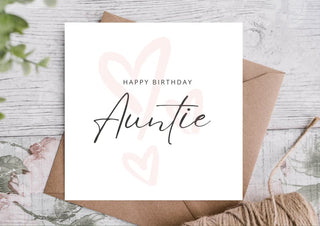 Birthday Card for Auntie / Card for Auntie / Card for Auntie / Eco Friendly / Birthday Card Auntie