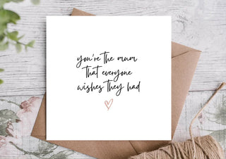 Birthday Card for Mum / Card for Mum / Card for Mother / Eco Friendly / Birthday Card Mum