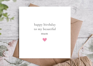 Birthday Card Mum / Card for Mum / Card for Mother / Eco Friendly / Birthday Card Mum /