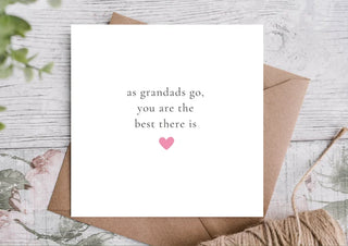 Birthday Card For GrandDad / Card for Grandad / Card for Grand Father / Eco Friendly