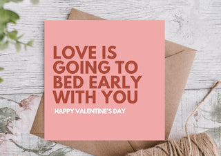 Valentine's Card /Valentines Card / Card for partner / Card for Him / Card for Her