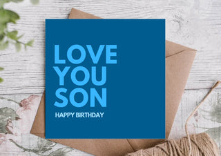Son Birthday Card / Happy Birthday Card / Card for Son Greeting Card /