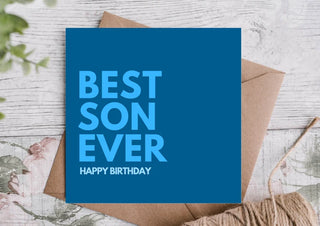 Son Birthday Card / Happy Birthday Card / Card for Son Greeting Card