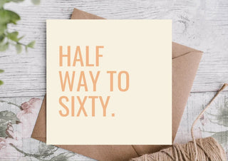 Thirty Birthday Card / 30th Birthday Card/ Card for her / Card for him / ECO Friendly