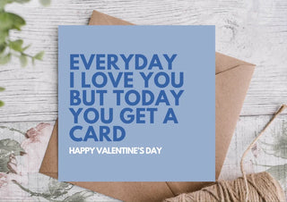 Valentine's Card / Funny Valentines Card / Card for partner / Card for Him / Card for Her
