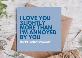 Valentine's Card / Funny Valentines Card / Card for partner / Card for Him / Card for Her