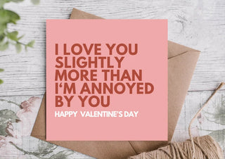 Valentine's Card / Funny Valentines Card / Card for partner / Card for Him / Card for Her