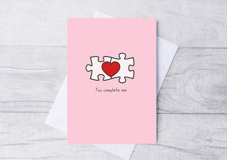 Valentines Card / Anniversary Card / Card for Him / Card for Her / A5 Card