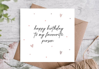 Birthday Card / Happy Birthday Card / Card for Boyfriend/ Girlfriend/ Partner/ Husband/ Wife / Card for him/ her