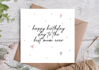 Birthday Card for Mum / Card for Mum / Card for Mother / Eco Friendly / Birthday Card Mum