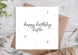 Birthday Card for Bestie / Card for Bestie/ Card for Bestie / Eco Friendly / Birthday Card Bestie/ Best Friend