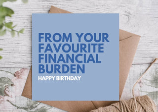 Birthday Card / Happy Birthday Card / Card for Boyfriend / Card for him / ECO Friendly /100% Recycled Card / Kraft Envelope