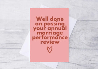 Well Done on Passing Your Annual Performance Review Happy Valentines Day Card / Card for Partner / Card for Him / Her / Cute Valentines Card