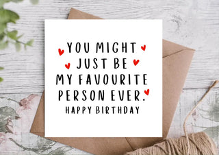 Birthday Card / Happy Birthday Card / Card for Boyfriend/ Girlfriend / Card for him/ her / cute birthday card