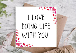 Valentine's Card / Valentines Card / Card for partner / Card for Him / Card for Her