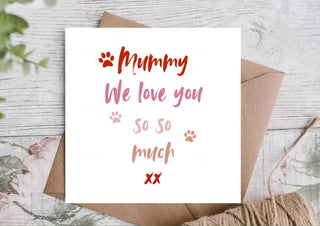 Birthday Card for Mummy | Birthday Card for Mum / Card for Mum / Card from the Dog / Eco Friendly / Birthday Card Mum