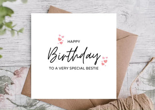 Birthday Card for Bestie / Card for Bestie/ Card for Bestie / Eco Friendly / Birthday Card Bestie/ Best Friend