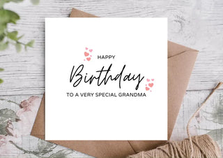 Birthday Card for Grandma / Card for Grandma/ Grandma Birthday / Eco Friendly / Birthday Card Grandma