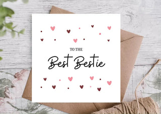 Best Bestie Birthday Card | Birthday Card for Bestie / Card for Bestie/ Card for Bestie / Eco Friendly / Birthday Card Bestie/ Best Friend