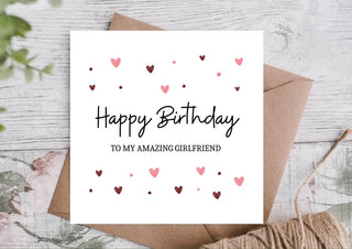 Amazing Girlfriend Card | Girlfriend Birthday Card / Happy Birthday Card / Card for Girlfriend / Card for Her