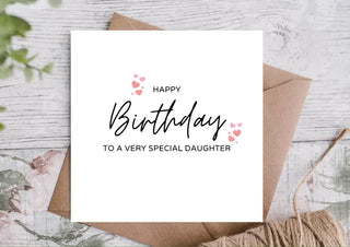 Birthday Card for Daughter / Card for Daughter / Card for Daughter / Eco Friendly / Birthday Card Daughter / Best Daughter