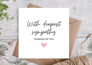 Sympathy Card / Thinking Of You Card / Condolence Card / Bereavement Card / Sorry For Your Loss Card / Support / Loss / Sending Love