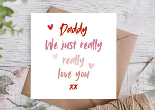 Dad Birthday Card / Birthday Card from the Kids / Daddy Birthday Card / Happy Birthday Card / Father's Day Card