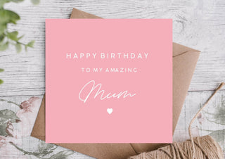 Birthday Card for Mum / Card for Mum / Card for Mother / Eco Friendly / Birthday Card Mum
