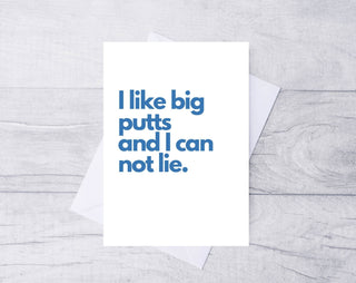 Birthday Card / Happy Birthday Card / Card for him/ Card for her / Kraft Envelope / Greeting Card / Golf Card