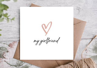 Anniversary Card | Card For / Girlfriend / Partner / Cute Anniversary Card /