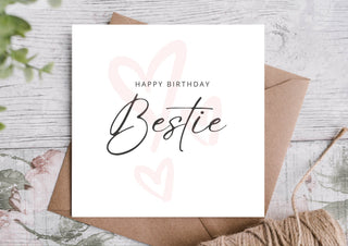 Birthday Card for Bestie / Card for Bestie/ Card for Bestie / Eco Friendly / Birthday Card Bestie/ Best Friend