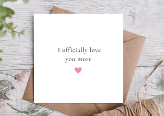 Valentines Card / Card for partner / Card for Him / Card for Her / Cute Valentines Card