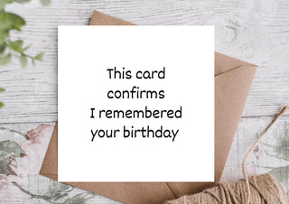 Funny Birthday Card / Happy Birthday Card / Card for Boyfriend/ Girlfriend / Card for him/ her