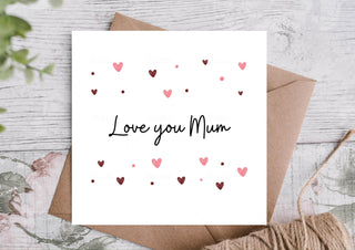Mum Love Birthday Card | Birthday Card for Mum / Card for Mum / Card for Mother / Eco Friendly / Birthday Card Mum