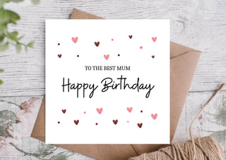 Best Mum Birthday Card | Birthday Card for Mum / Card for Mum / Card for Mother / Eco Friendly / Birthday Card Mum